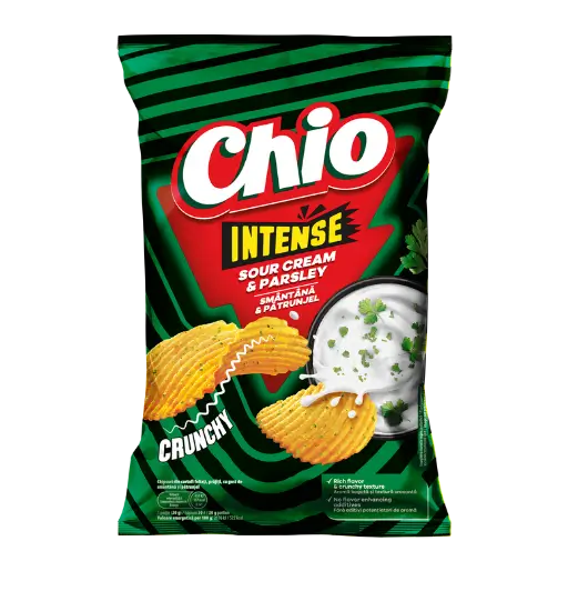 CHIPSURI INTENSE CU SMÂNTÂNĂ ȘI PĂTRUNJEL