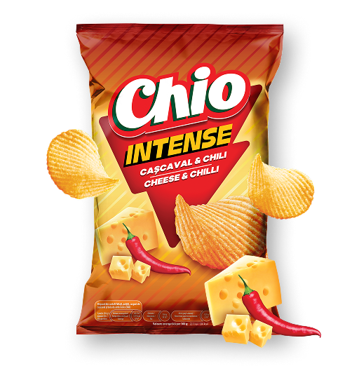 CHIPSURI INTENSE CU CAȘCAVAL ȘI CHILLI