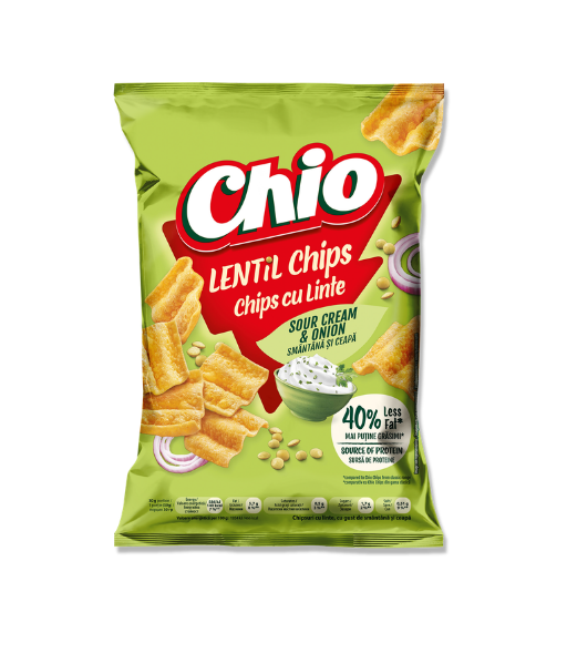 CHIO CHIPS LINTE CU SMÂNTÂNĂ ȘI CEAPĂ