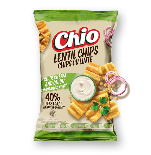 CHIO CHIPS LINTE CU SMÂNTÂNĂ ȘI CEAPĂ